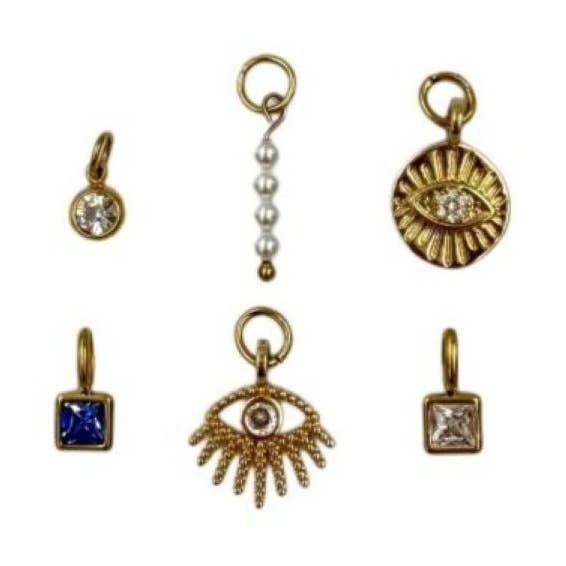 Ond öga charm-paket för wholesale av White Leaf