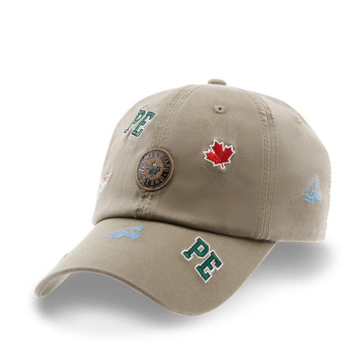 Prince Edward Island Icons All-Over Cotton Cap for wholesale by Northern Icons Canada
