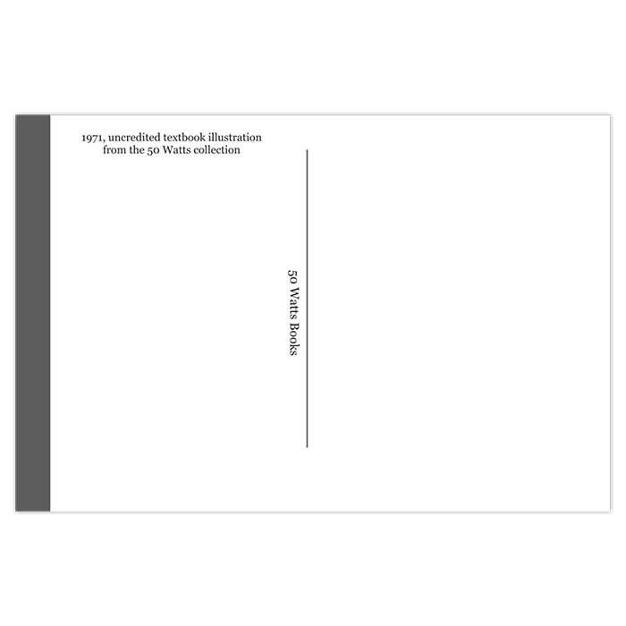 50 Watts - Wholesale Postcard - Postcard - vintage psychedelic textbook illustration3