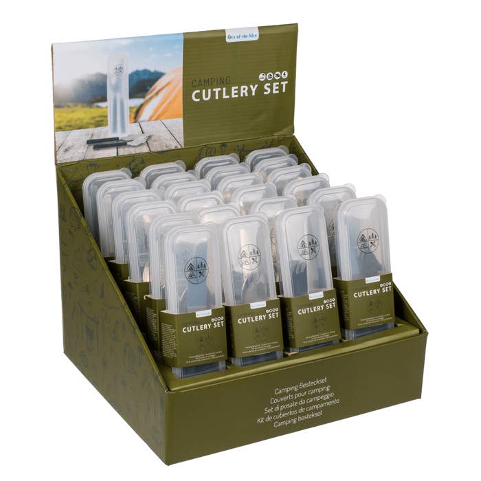 Out of the blue KG - Wholesale Assorted Cutlery Set - Camping Cutlery Set, 4 pcs set,2