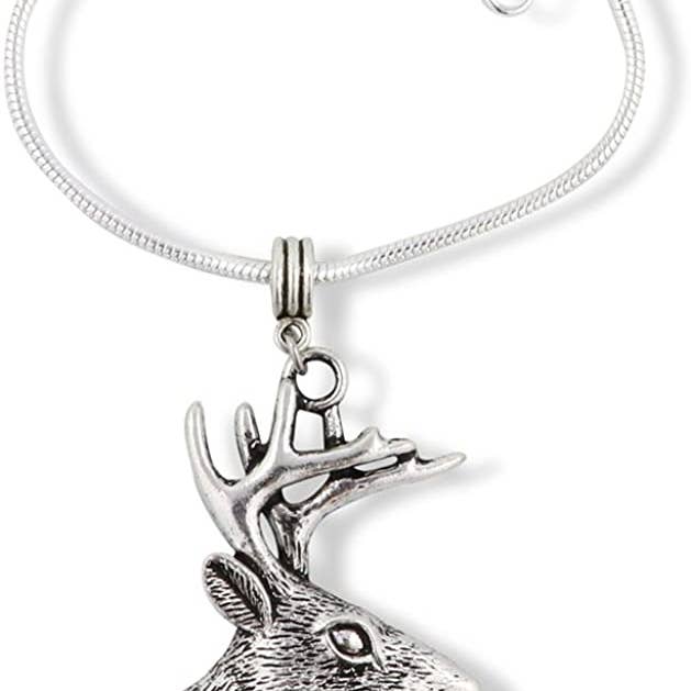 Dave The Bunny – Großhandel Armband mit Charms/Anhängern – Hirsch-Armband, Geschenk für Kinder, Frauen, Männer, Mädchen, Jäger und Jungen, Geweih, Geweih, Geschenke, Zubehör, Kopf, Schmuck, Dekor