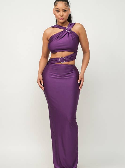 Trim Detail Skirt Set for wholesale by Belita Collection