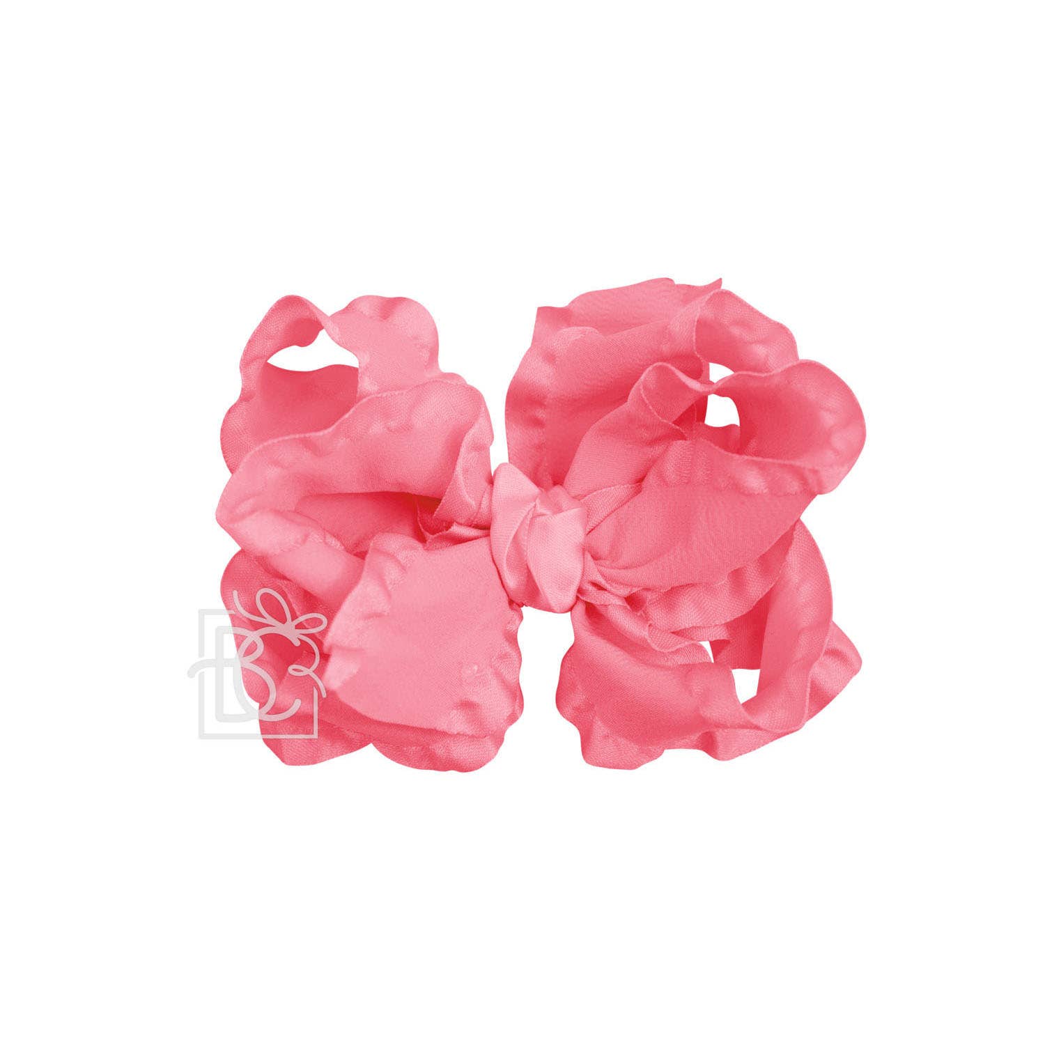 Beyond Creations, LLC - Wholesale Hair Bow - Kids - DOUBLE RUFFLE BOW ON CLIP25