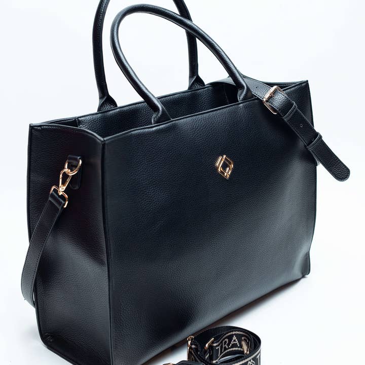 Trashious - Wholesale Shoulder Bag - Women's - Mama Bag Corn Leather Black1