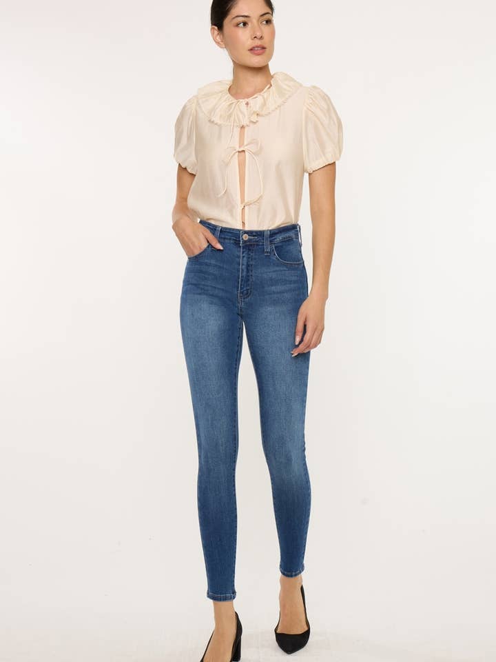 TAILLE HAUTE SUPER SKINNY-KC11235M pour la vente par Kan Can USA