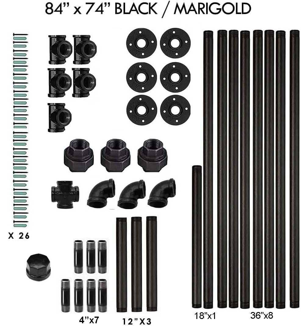 SERENITA - Vente Porte-manteaux - Étagère à vêtements pour tuyaux industriels, tringle à suspendre, montage mural, 80566