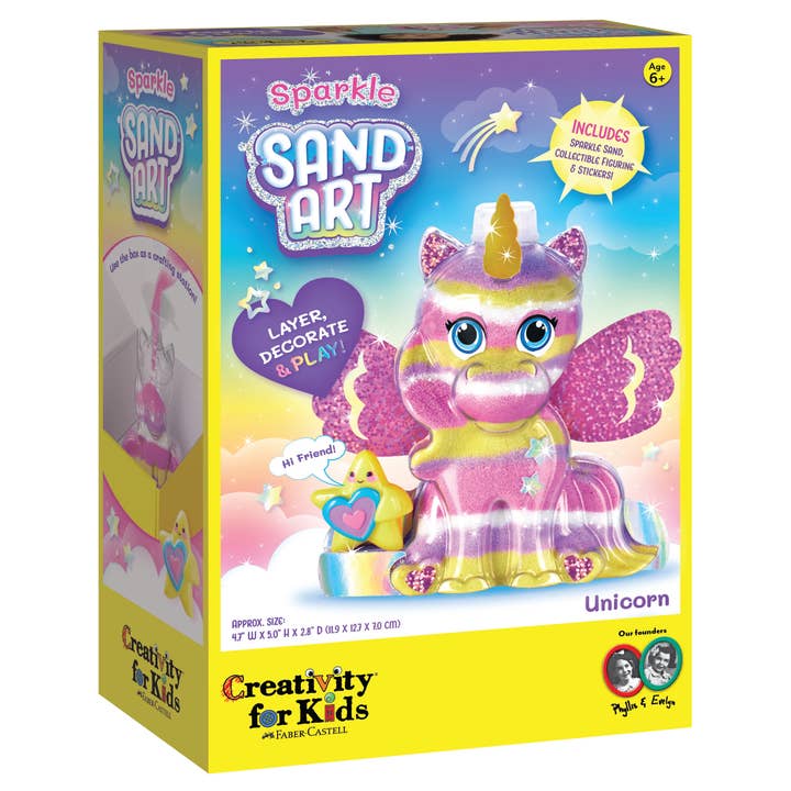 Faber-Castell / Creativity for Kids - Wholesale DIY Craft Kit - Kids - Sparkle Sand Art Unicorn DIY Craft Kit for Kids1