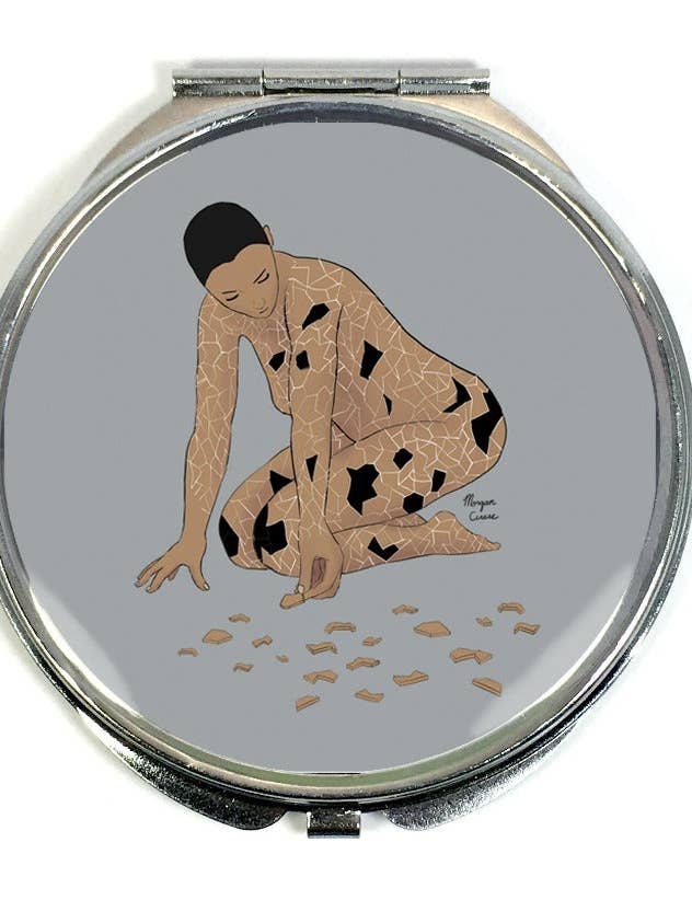Picking Up The Pieces (Version 2) Compact Mirror for wholesale by Morgan Cerese Art