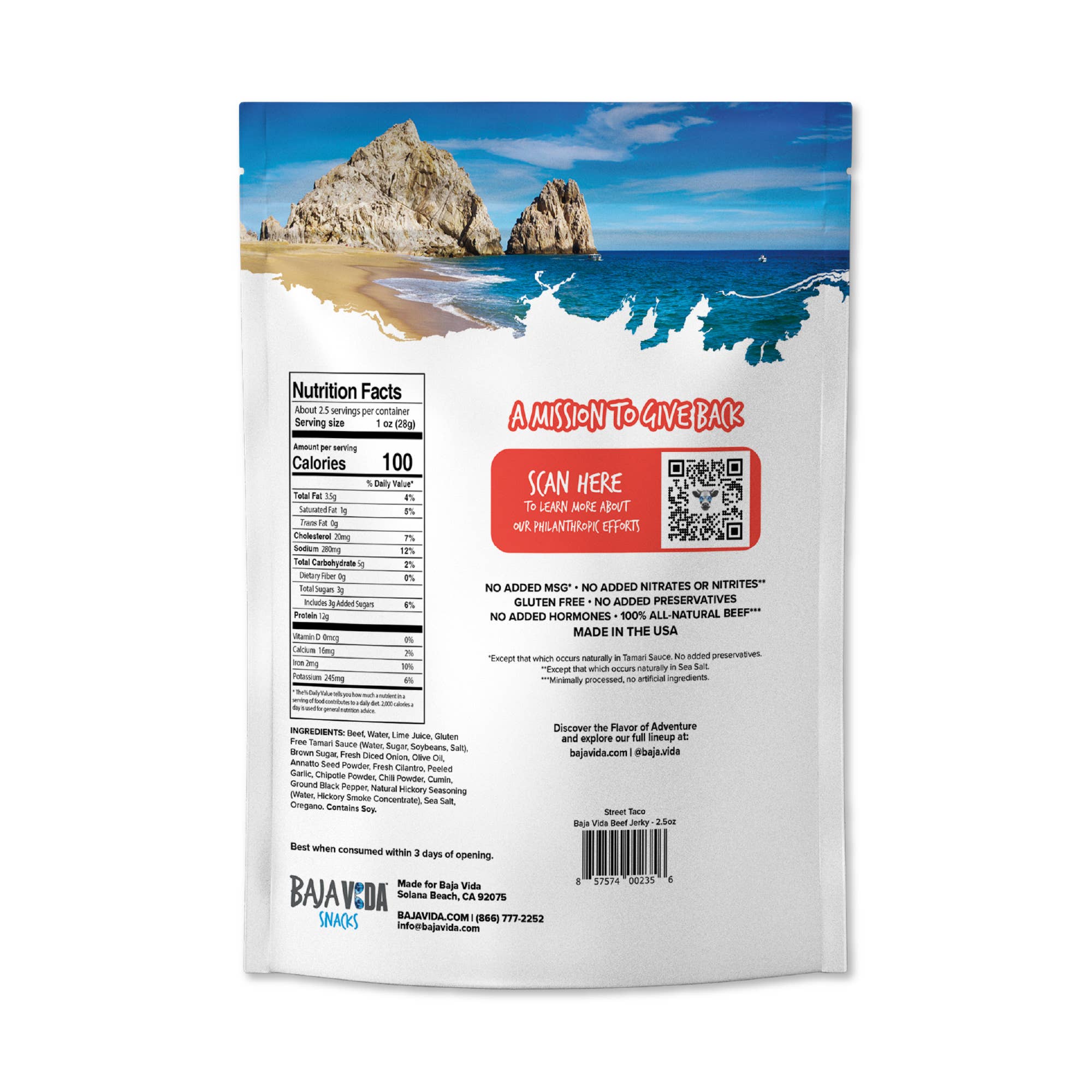 Baja Vida Snacks - Wholesale Jerky - Baja Vida Beef Jerky - Street Taco2