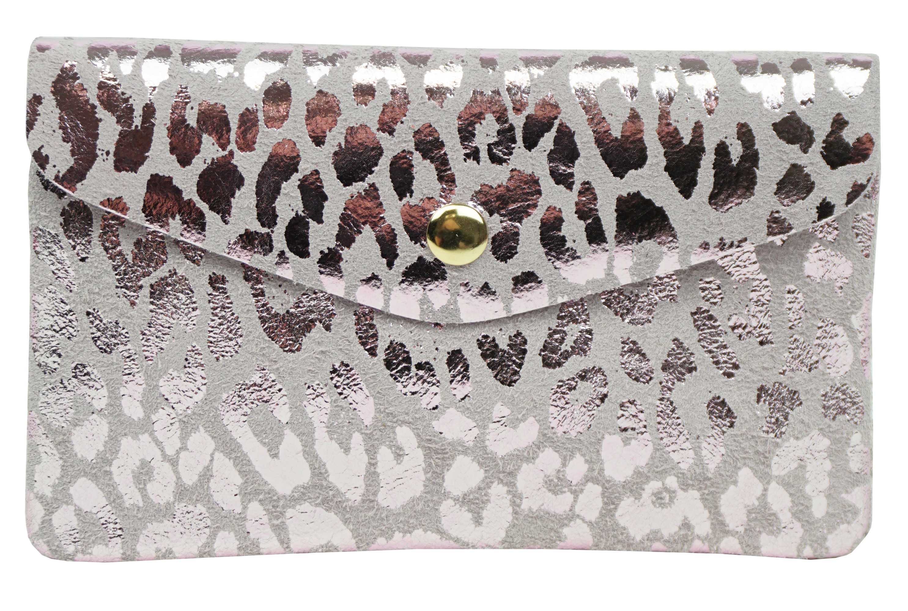 Anais – Engroshandel Tegnebog - Dame – Stor skinnende leopardmønstret læderpung PMD2701I1