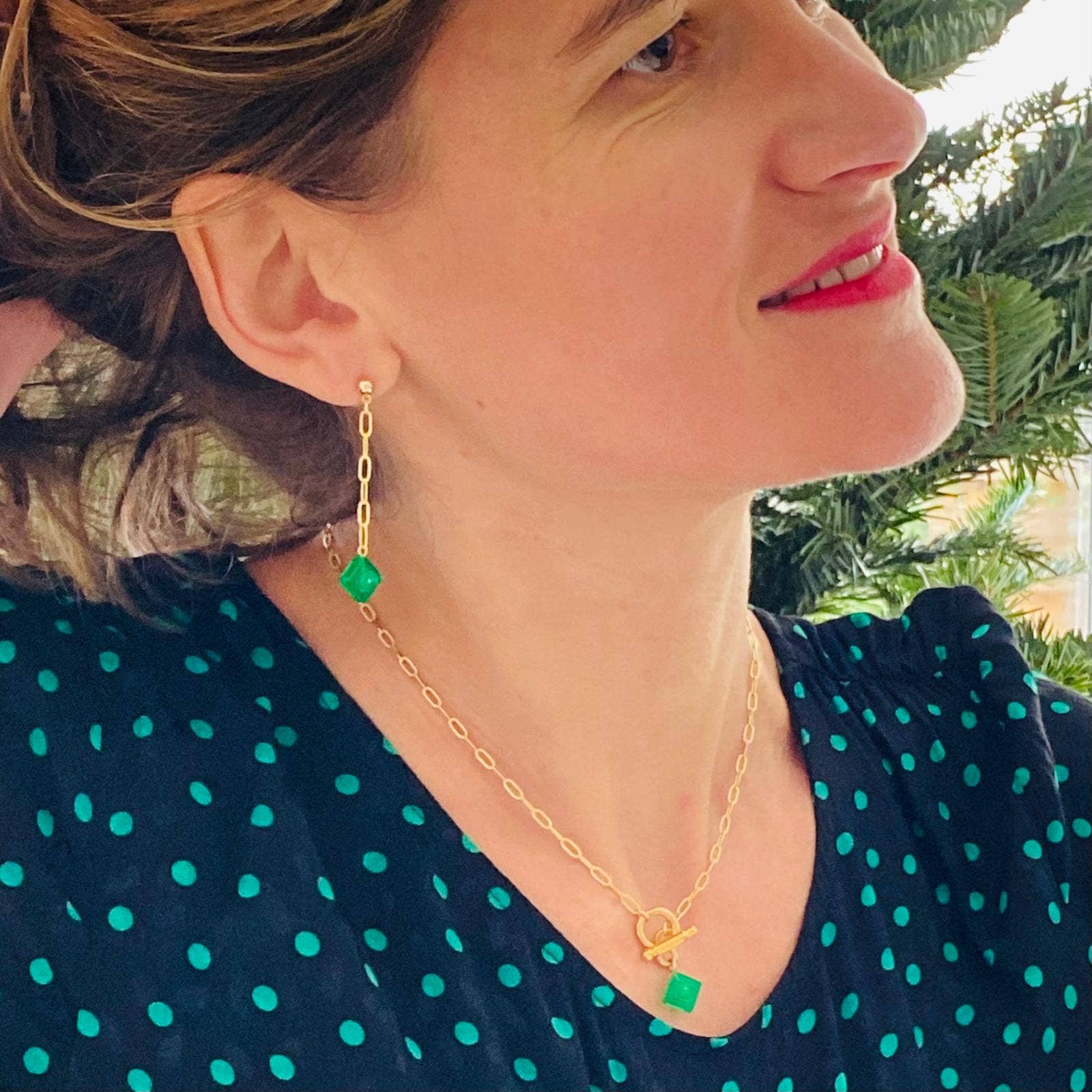 Brique d'Oreille – wholesale Hängande örhängen – Hängande örhängen kedja & Lego®-kloss - Les Virevolteuses13