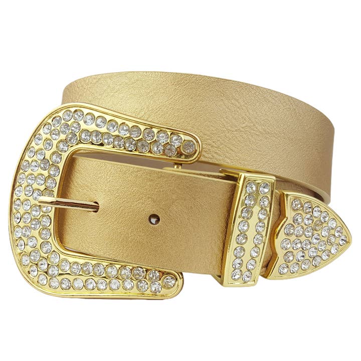 Axesoria West - Wholesale Belt - Women's - Special Price : Classic Western Rhinestone Buckle Belt1