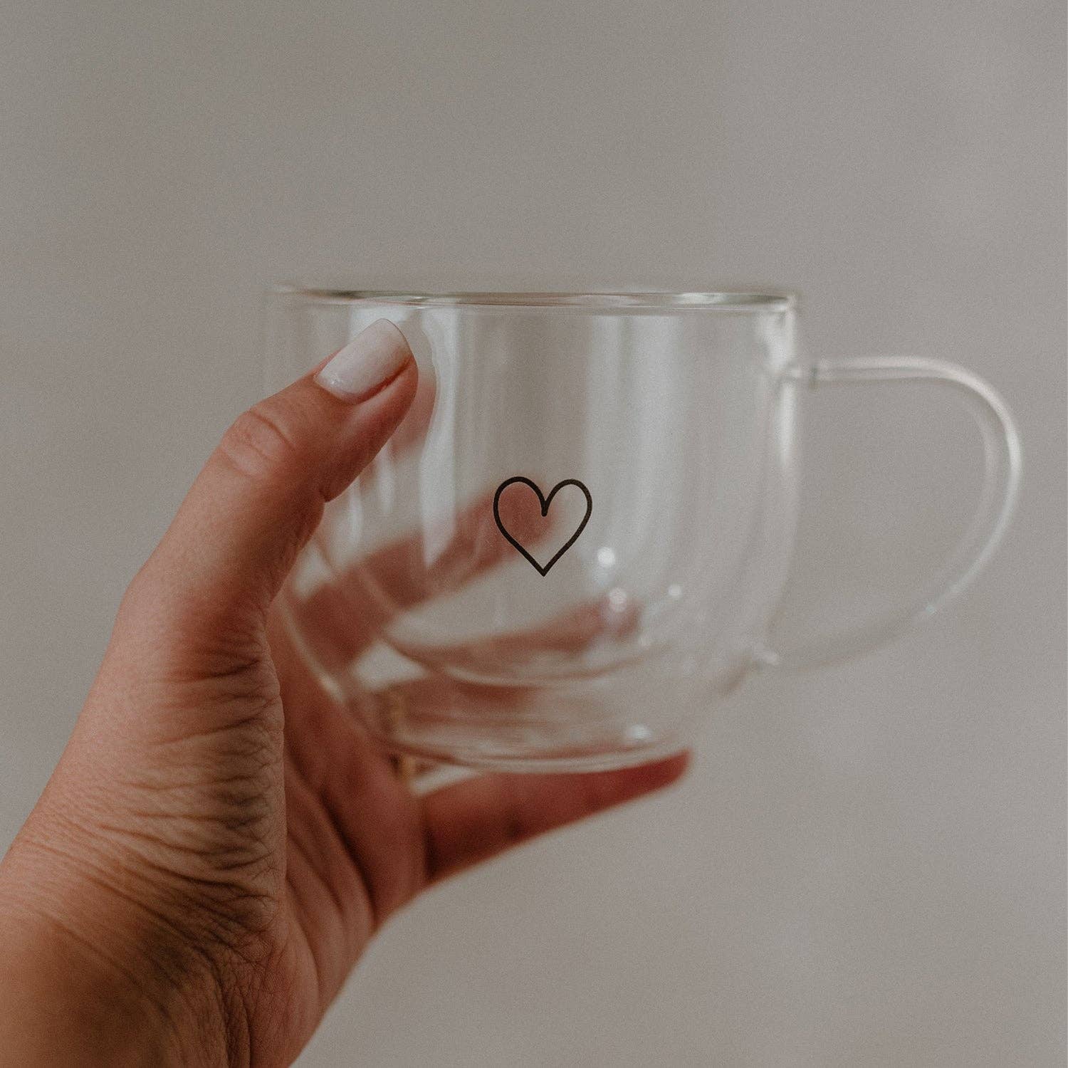 Eulenschnitt - Vente Tasse à café/thé - Verre à double paroi 250 ml cœur (VE = 6 pièces)1