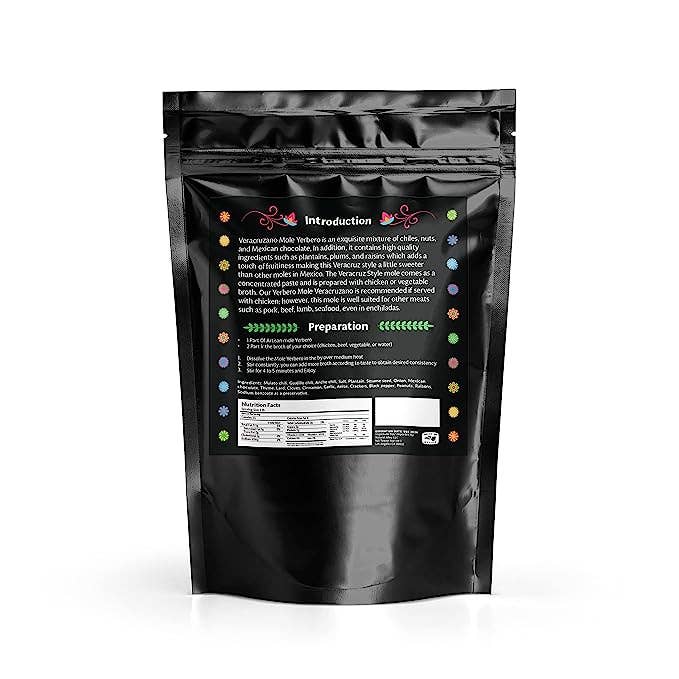 YERBERO - Wholesale Sauce - Yerbero - Authentic Artisan Mole Xico Veracruz 1.1 Lb (455gr) | Artesanal Mole Veracruzano (Sweet & Spicy Flavors) | Premium Quality Ingredients,2