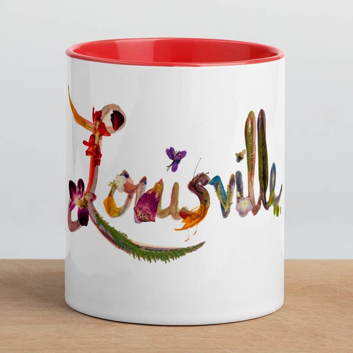 Louisville in flowers * Mug with Color for wholesale by Pétalos fresh pressed designs