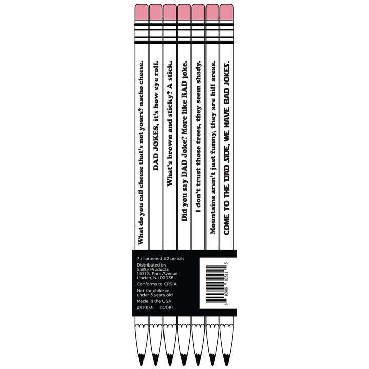 SNIFTY - Wholesale Pencil - ASK ME ABOUT MY DAD JOKES PENCIL SET