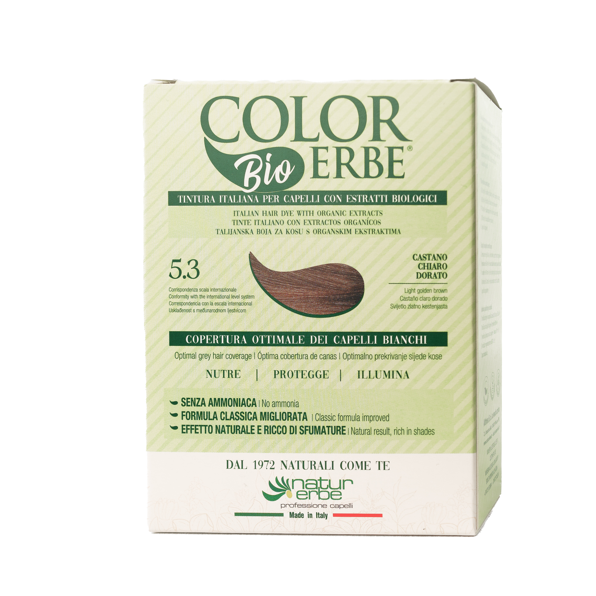 COLOR ERBE - Wholesale Hair Dye - Erbe E.B. Light Golden Brown Color Dye (5.3) - Made Italy4
