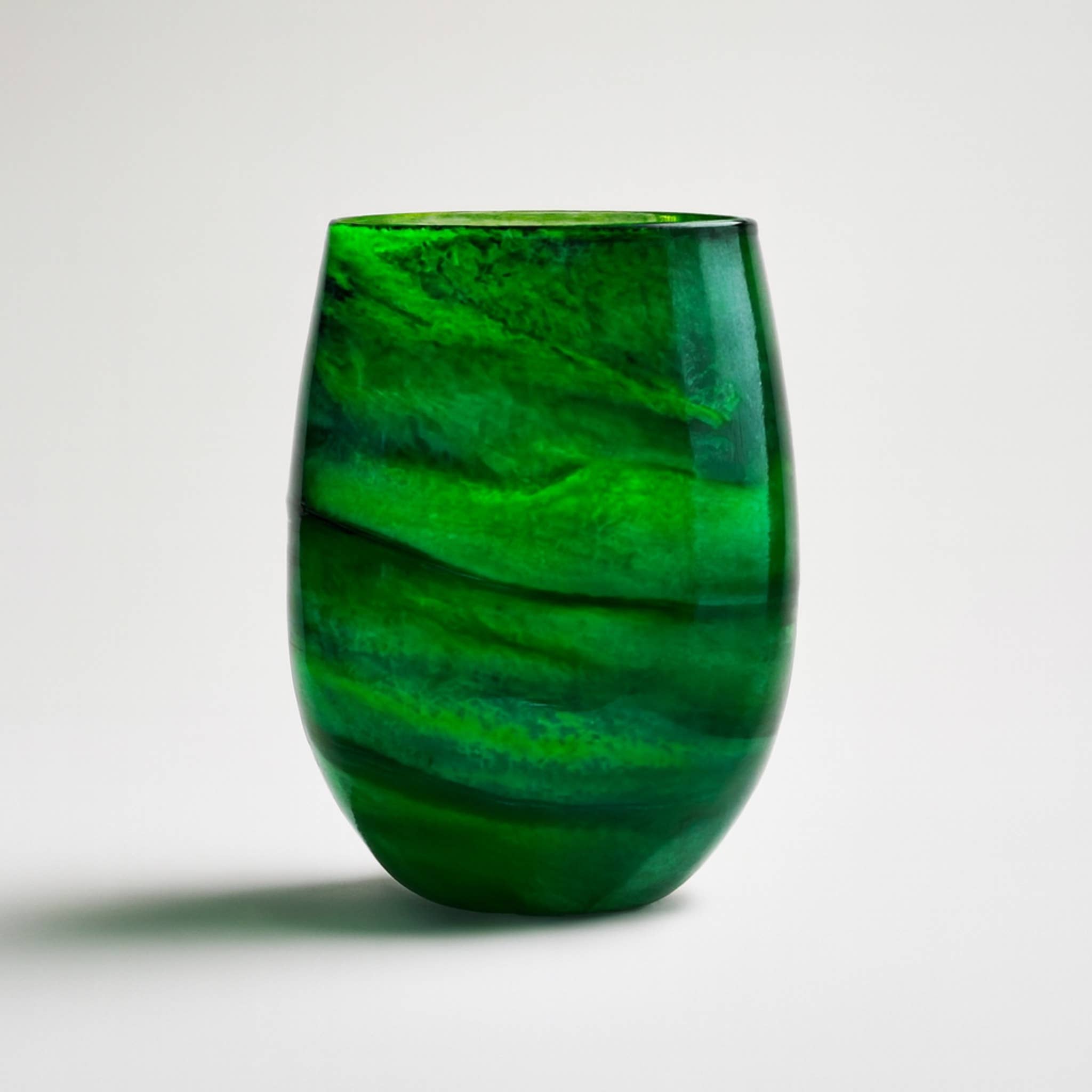 Joie De Vino Glassware - Wholesale Wine Glass - Artisan Green Envy Wine Glasses & Drinkware2