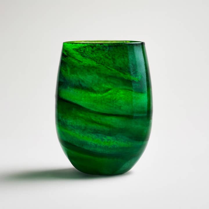 Joie De Vino Glassware - Wholesale Wine Glass - Artisan Green Envy Wine Glasses & Drinkware2