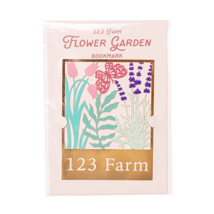 Flower Garden Bookmark – Elegantly Cut Metal Design for wholesale by 123 Farm