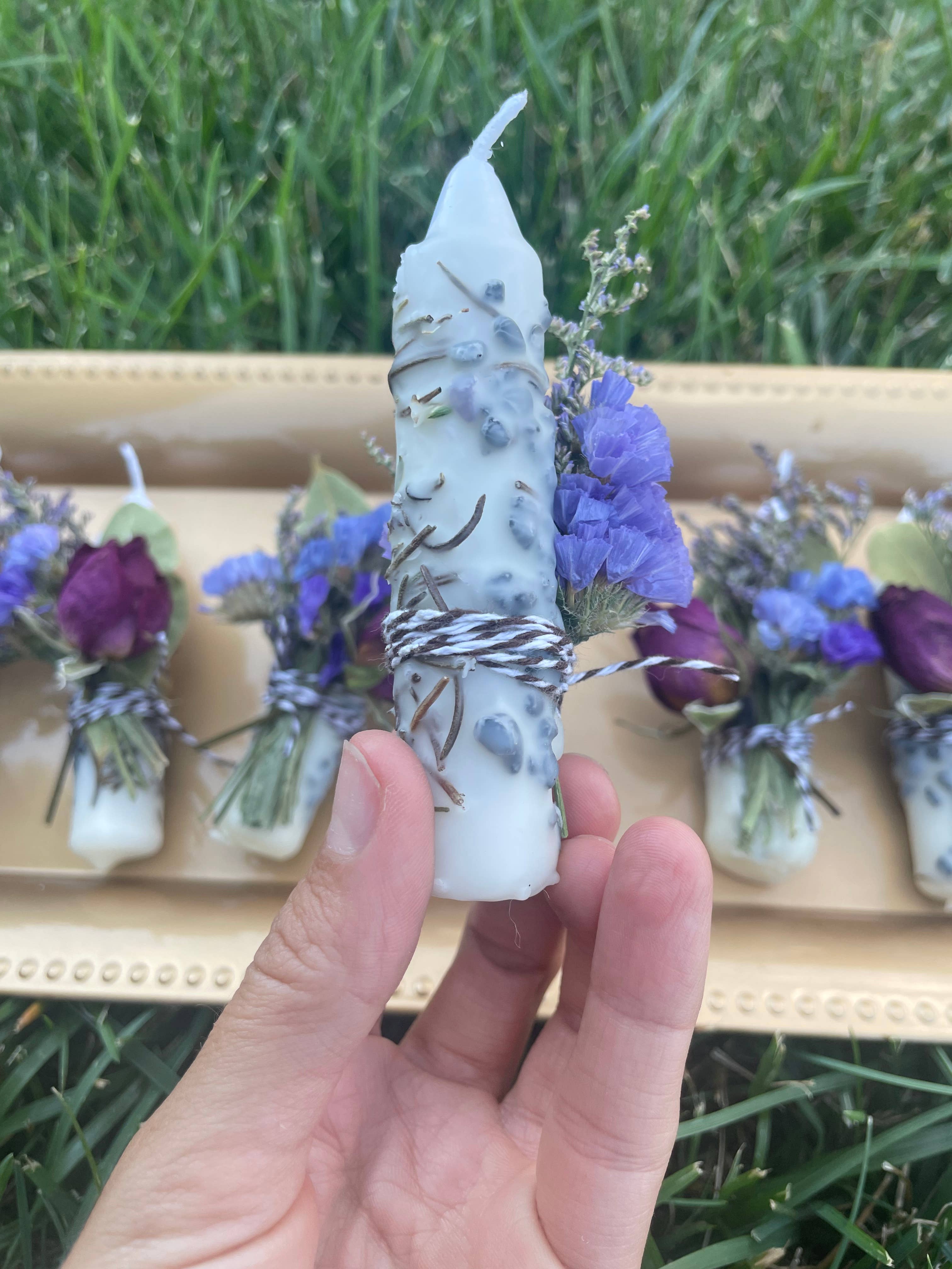 CharlieHaze – Vela votiva por atacado – Vela de intenção de lua nova e lua cheia cheia cheia de cristais4