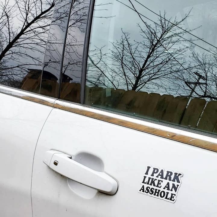 Matriarch Handmade – Engroshandel Magnet – Jeg parkerer som en røvhul magnet - humoristisk dårlig parkering job pra