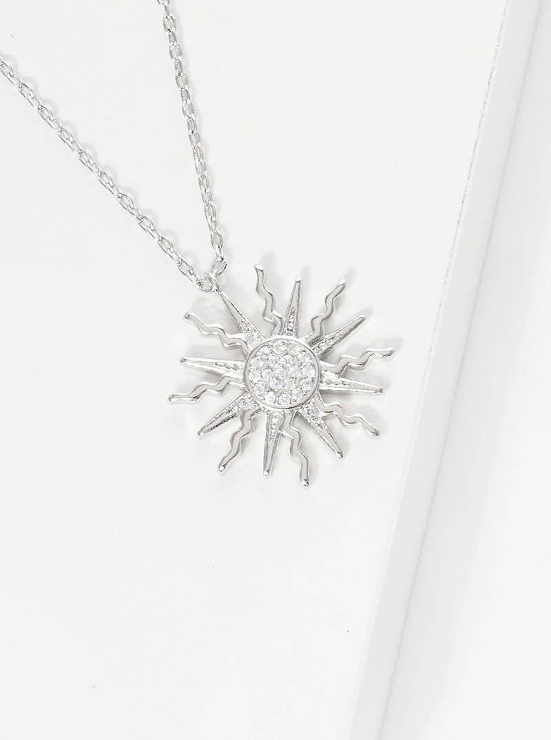 OHBOOBA DESIGN - Wholesale Pendant/Charm Necklace - Gold Cubic Sunburst Necklace2