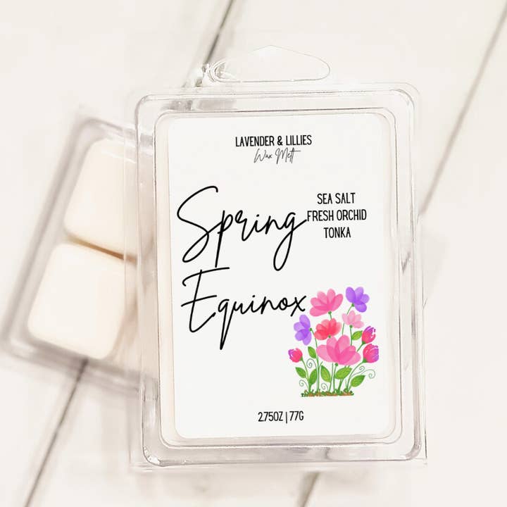 Spring Equinox- Coconut Wax Melt- 2.75oz Clamshell for wholesale by Lavender & Lillies