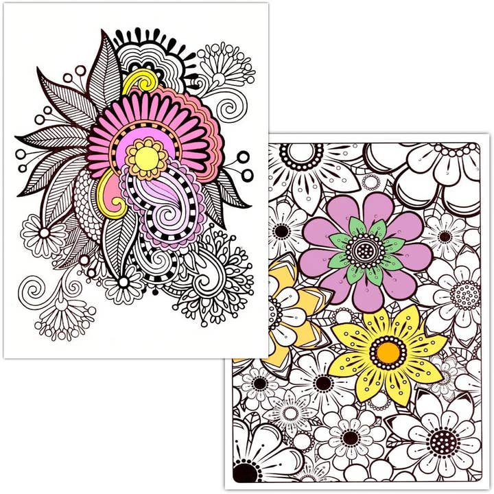 Innovarix - Wholesale Coloring Book - Adult - Adult Coloring Book Bundle - 10 Deluxe Coloring Books