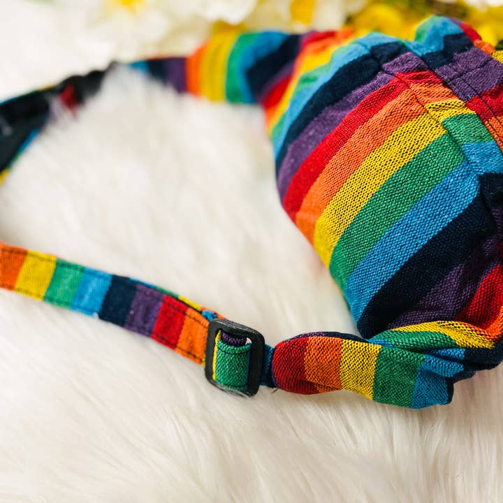 Karma Nepal Crafts – wholesale Midjeväska - Unisex – Handvävda Colorful/Pride Unisex Hampa/Bomull Fanny Packs3