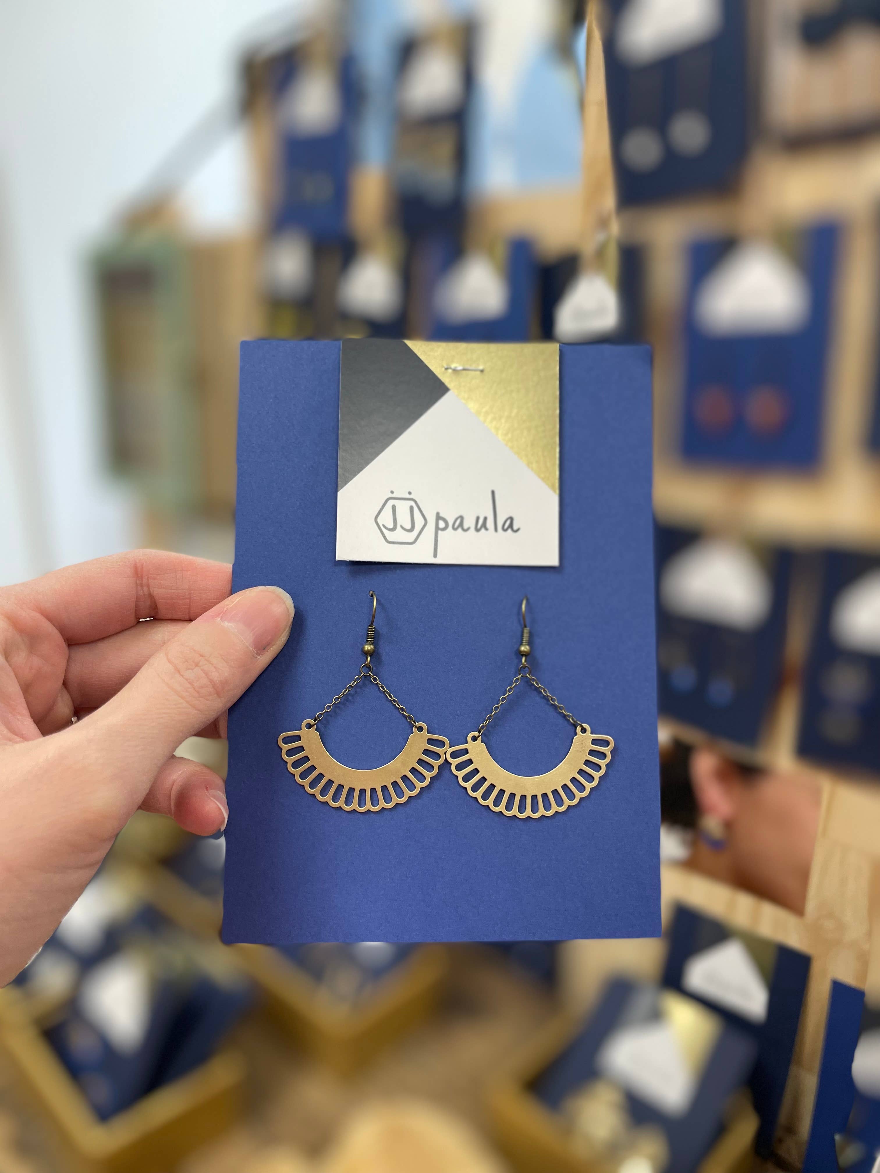 jjpaula – wholesale Dangle earrings – brass lace BUCKLES0