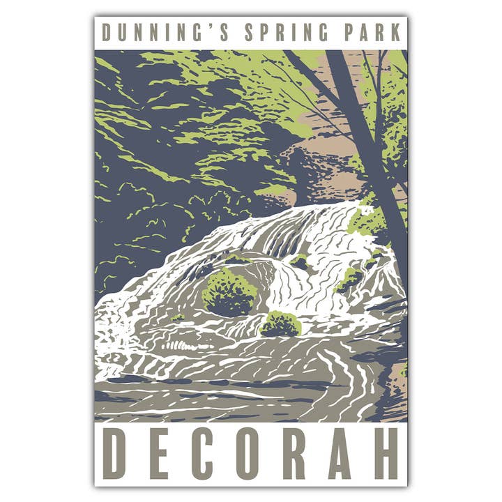 Decorah Dunning's Spring Postcard for wholesale by Bozz Prints