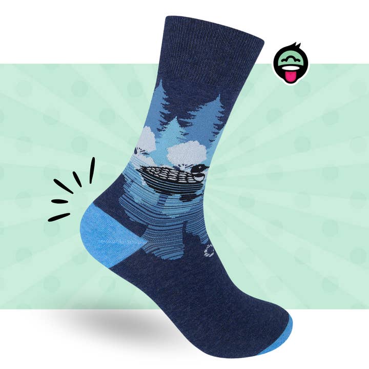 Adam Turman "Midnight Loon" Socks | Funatic for wholesale by Funatic - About Face Designs - Nice Enough Merch Co