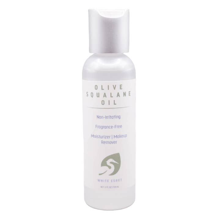 Olive Squalane Oil – 2oz Lightweight Hydrating Skin Oil for wholesale by White Egret