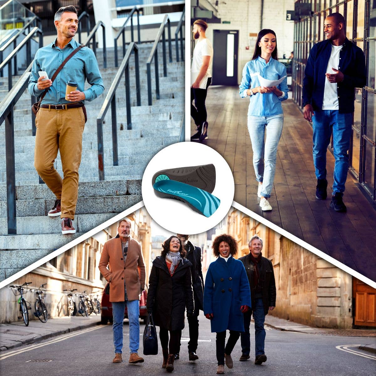 FootActive - Venta al por mayor Plantillas y suelas - Unisex - Plantillas ortopédicas casuales FootActive 3/4 de longitud aprobadas por NHS2