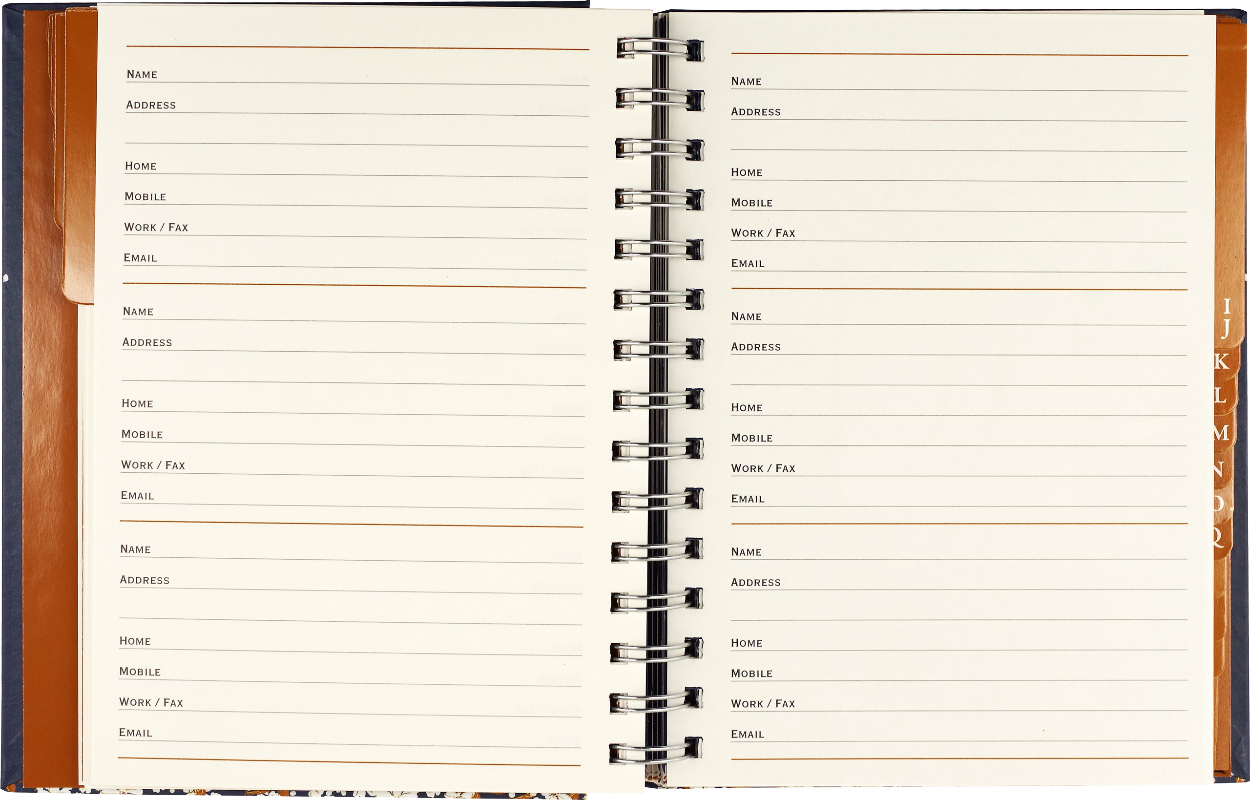 Peter Pauper Press - Wholesale Address Book - Falling Blossoms Large Address Book2