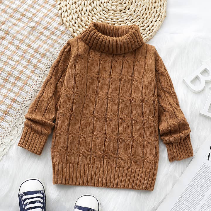 Toddler Boy/Girl Basic Solid Color Acrylic Sweater for wholesale by PatPat