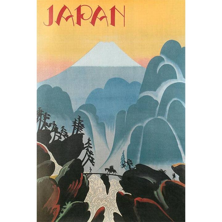 Magnet JN-205 Travel Poster for Japan for wholesale by Found Image Press
