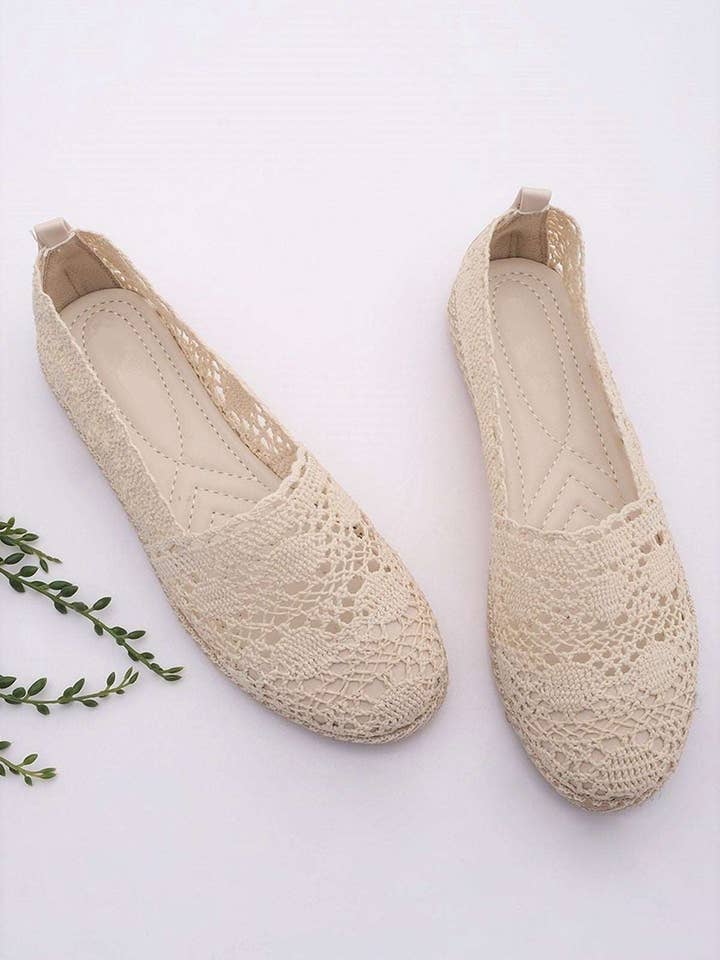 Lerin Braided Lacy Espadrilles for wholesale by Derimi'O