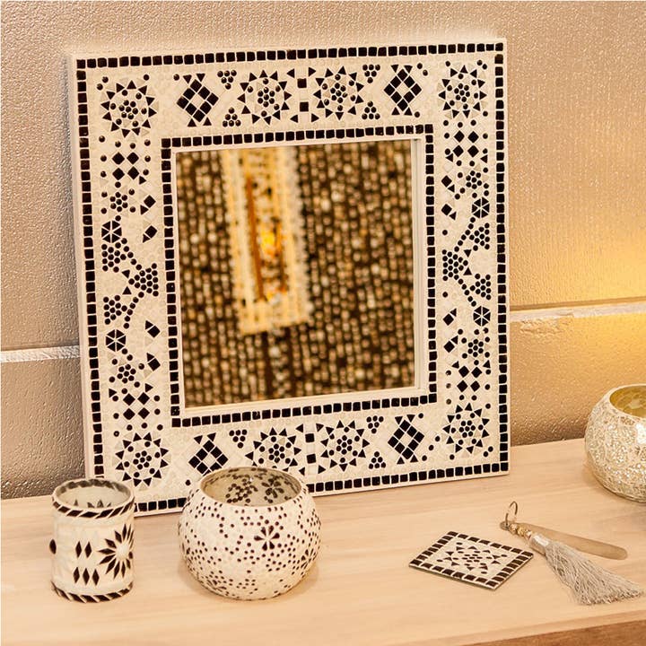 Miroir mosaïque 50x50 cm pour la vente par Orientals