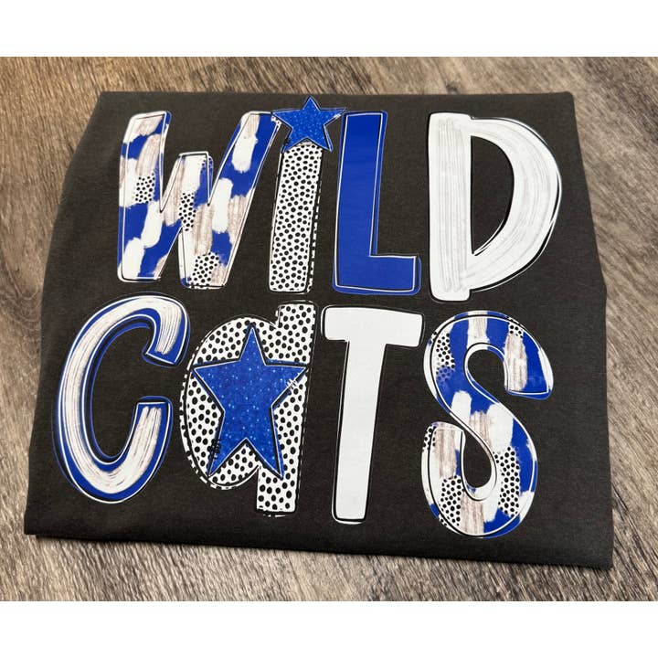 Rebellious Rose LLC - Wholesale Screen Printed T-Shirt - Women's - Poppy Wildcats Kentucky Graphic T-shirt 2