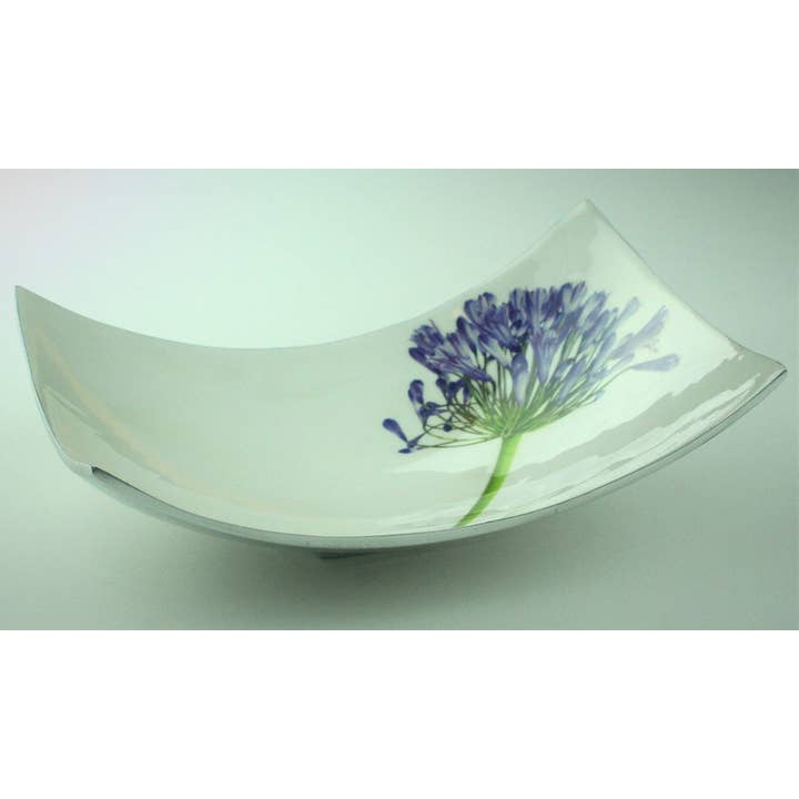 Agapanthus Rectangular Dish 28 cm for wholesale by Tilnar Art