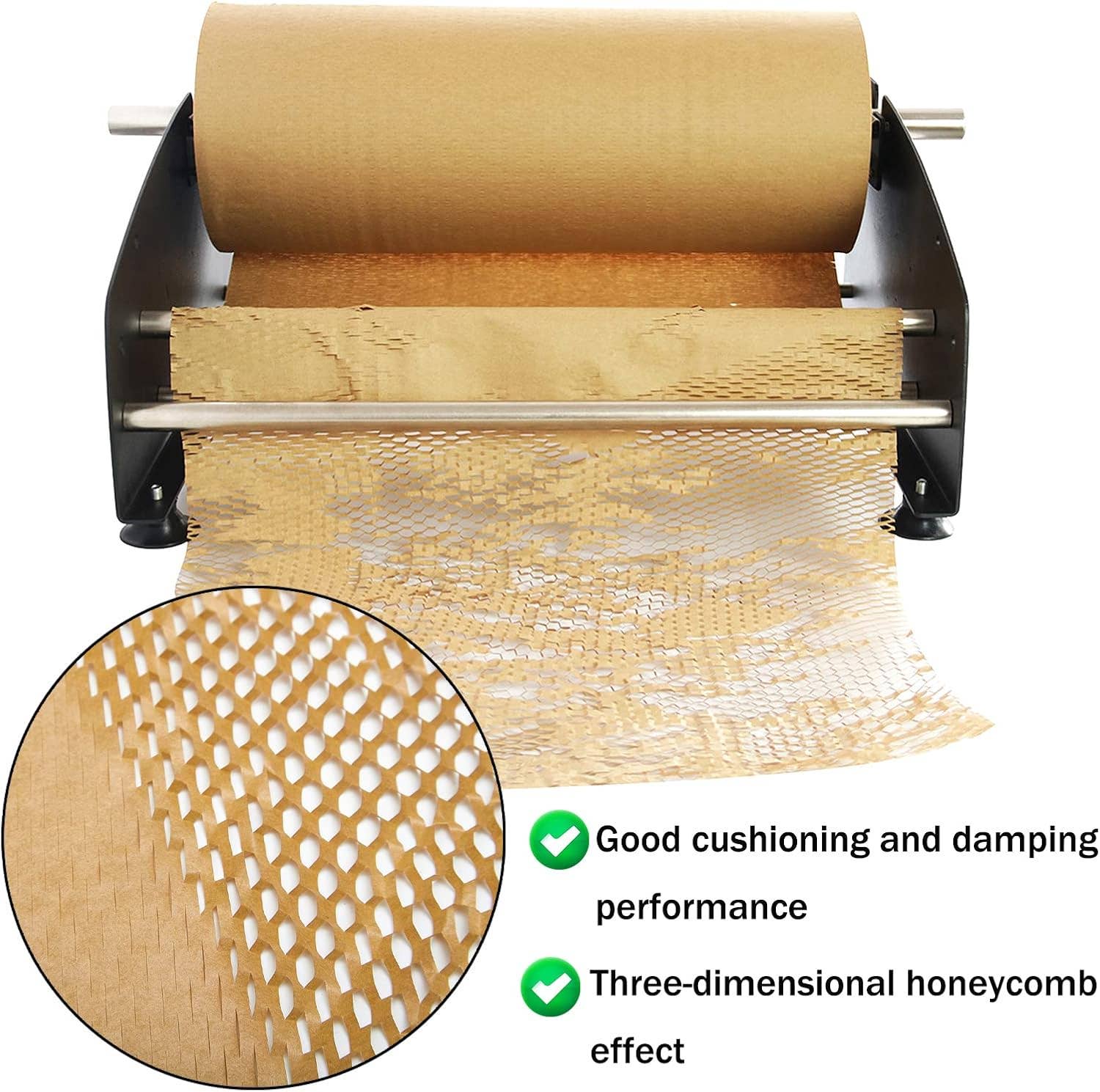IPACKNOW INC - Wholesale Wrapping Paper Roll - Bulk 15 Inches x 820 feet Honeycomb Packing Paper Wrap Roll 2