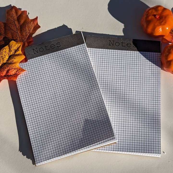 Grey grid Notes notepad for wholesale by Made in His image