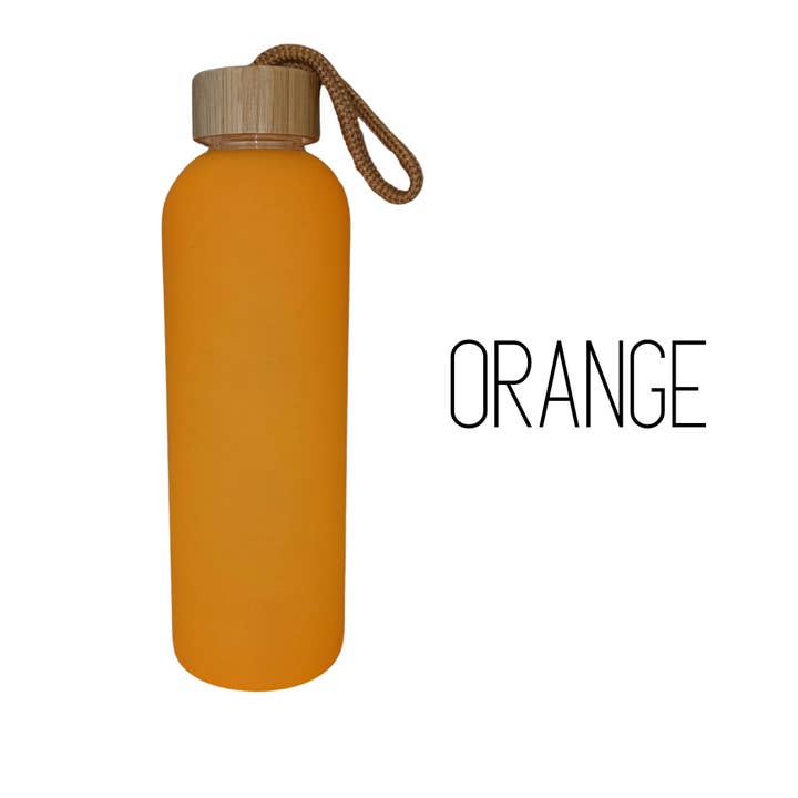 Sublimation Kings of Florida - Wholesale Water Bottle - 25 oz Sublimation Glass Water Bottle with Bamboo Lid2