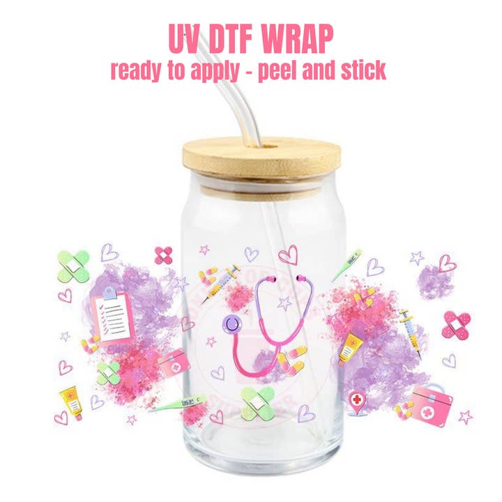 Envoltura de taza UV DTF F #094 para venta al por mayor de One Stop Cups