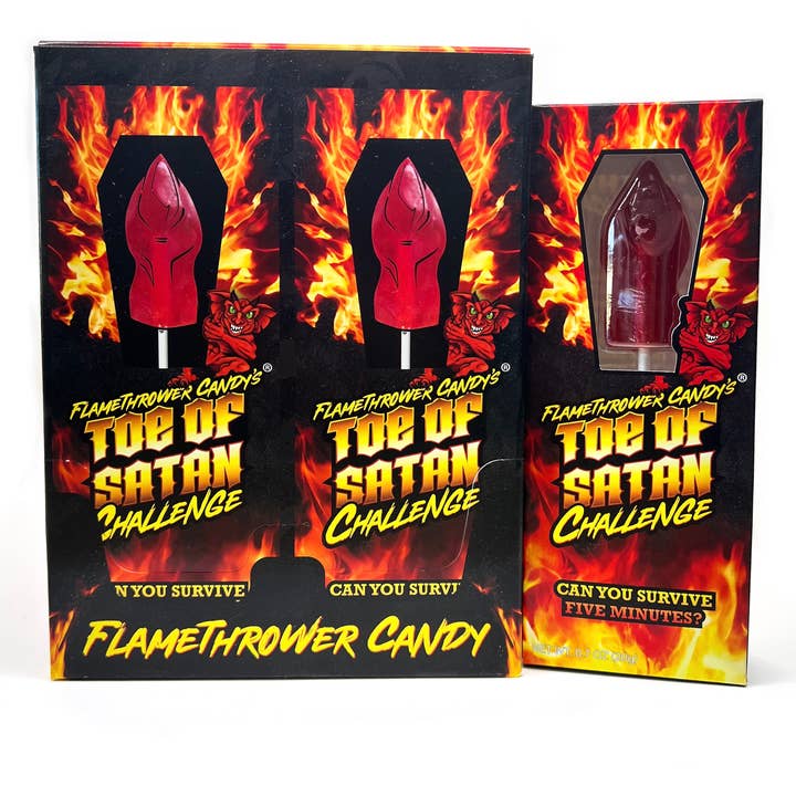 Flamethrower Candy's Toes of Satan Challenge and other Purchase Wholesale satan. Free Returns & Net 60 Terms on Faire trending on Faire.