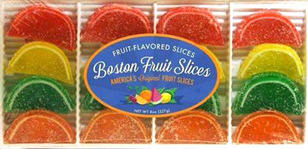 O'Shea's Candies Sweet Shop - Wholesale Gummy - Boston Fruit Slice 🍒 🍊 16 CT Layered Gift Box1