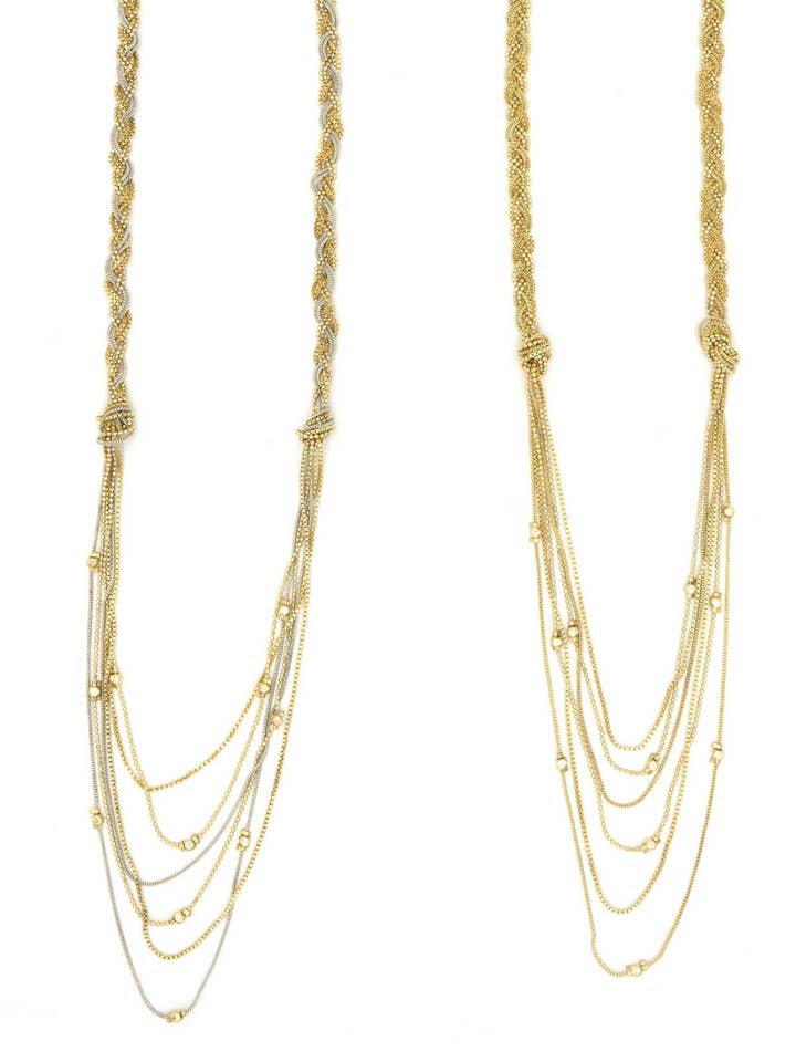 Braided Chain Necklace for wholesale by Fair Anita