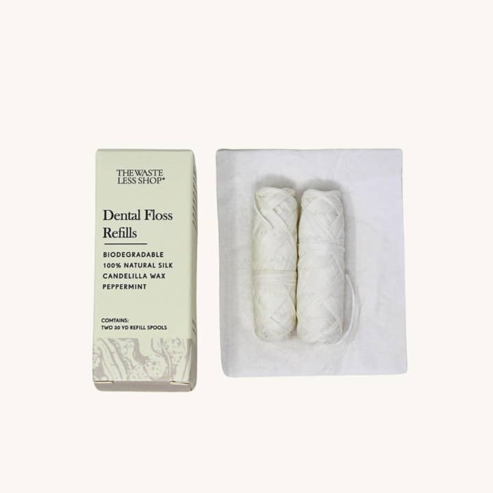 Silk Dental Floss Refills – 2-Pack Biodegradable for wholesale by The Waste Less Shop